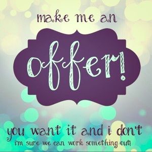 Accepting reasonable offers on all items!